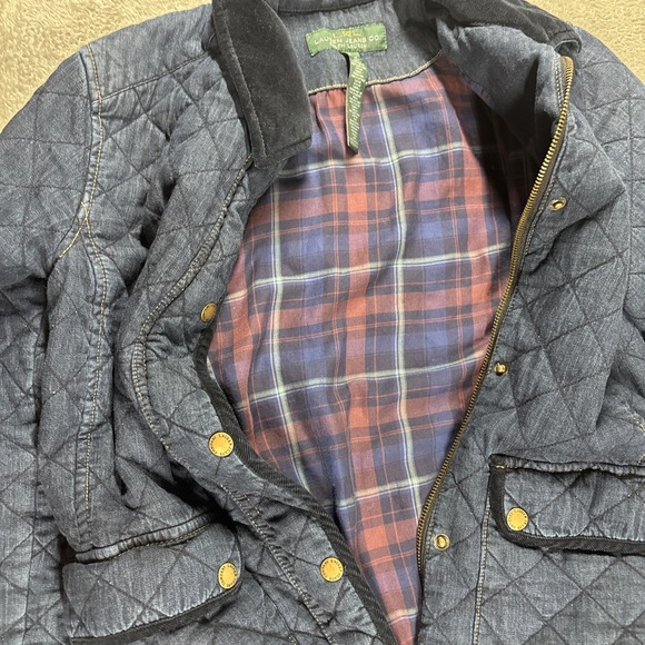 Vintage Ralph Lauren Quilted L Lauren Jeans Denim Blue Jacket Women's Sz Small - Picture 7 of 13